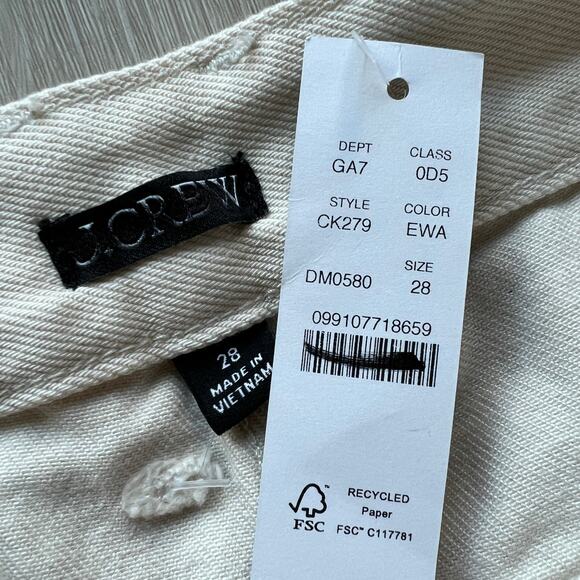 J Crew Barrel Leg Jean Womens 28 Ecru Wash - Picture 3 of 11